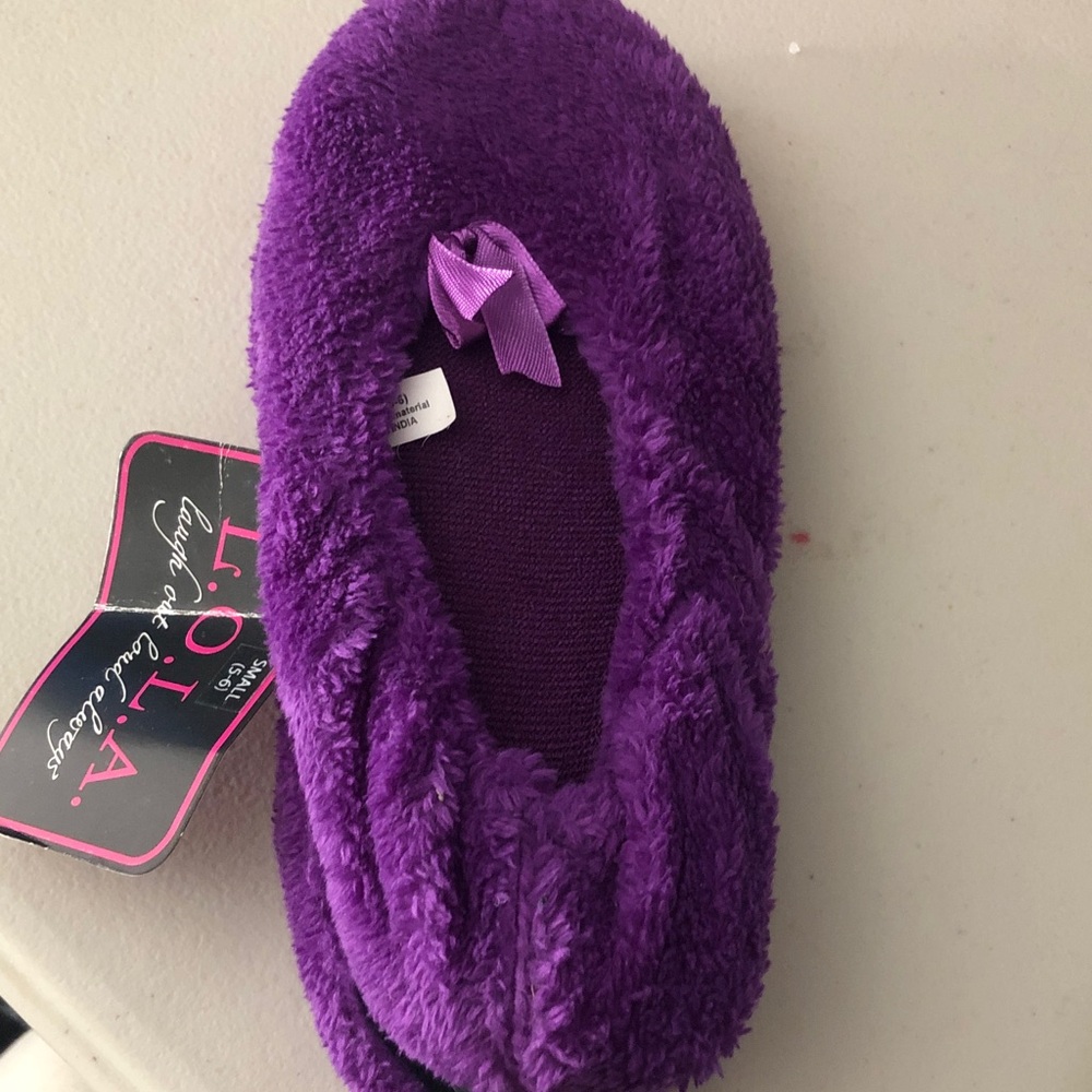 Lola Purple Fuzzy Sandals-Last one!